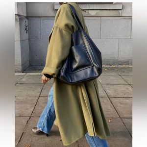 New Mango studio premium handmade wool coat bloggers fav size l